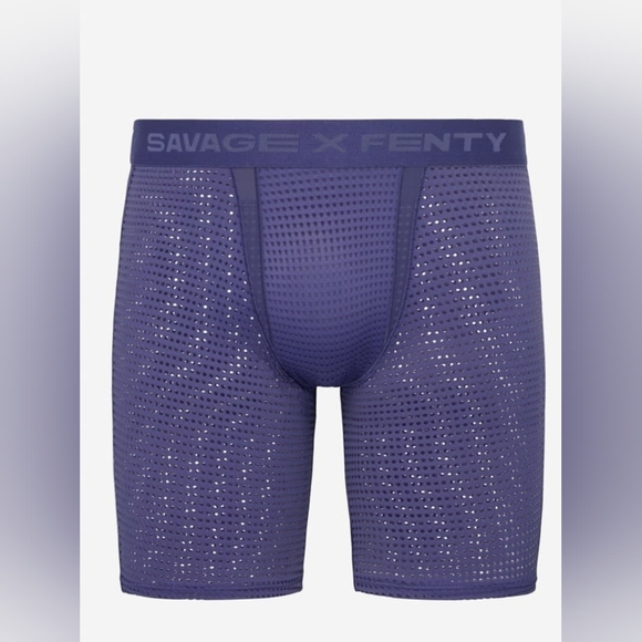 Savage X Fenty Other - Savage X Fenty Men's Mesh Boxer Briefs in Cosmic Blue